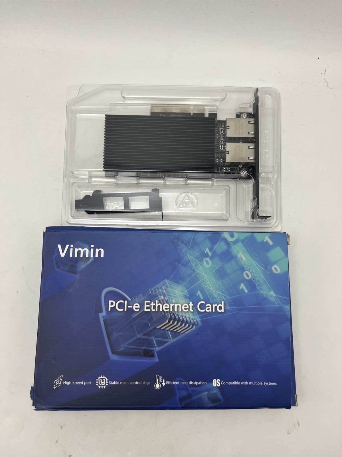 VIMIN 10G PCI-E Network Card Dual RJ45 Intel X540-T2 10Gbps Ethernet Adapter