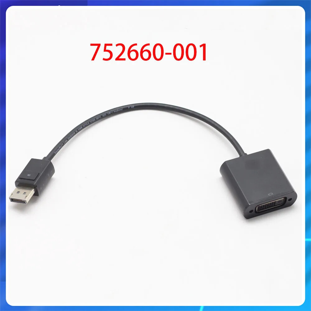 For DisplayPort DP to DVI SL Adapter Cable M9T55AA 752660-001 753744-001