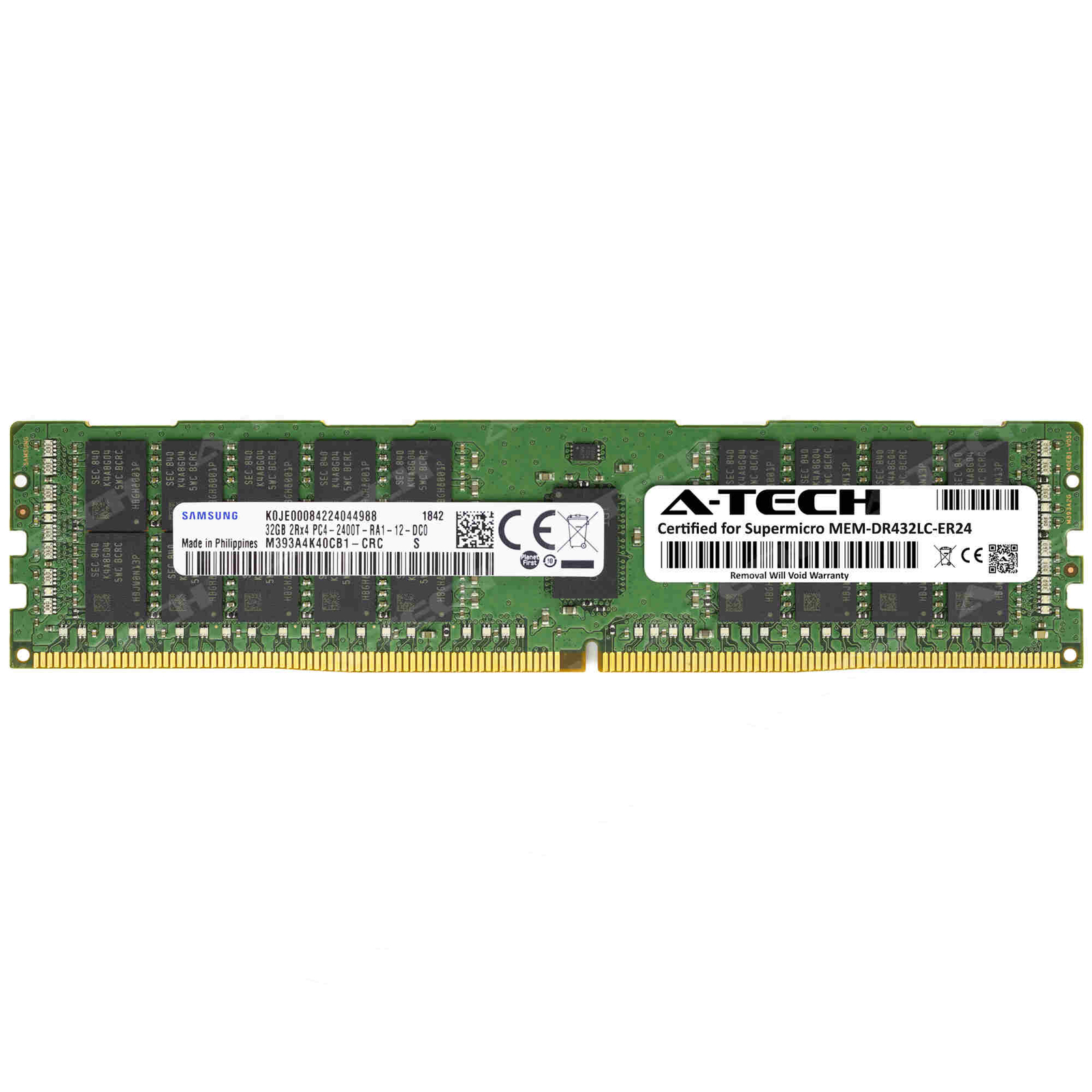 32GB PC4-19200 RDIMM Replacement for Supermicro MEM-DR432LC-ER24 Memory RAM
