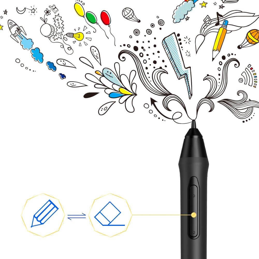 Passive Stylus for XP-PEN P05 Deco 01 V2/03/G640S Drawing Tablets