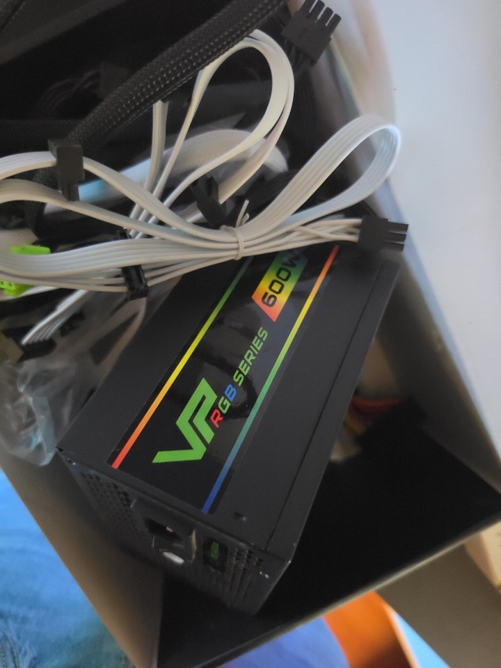 GameMax VP-600-RGB 600W 80+ Bronze Semi Modular RGB ATX Power Supply PSU