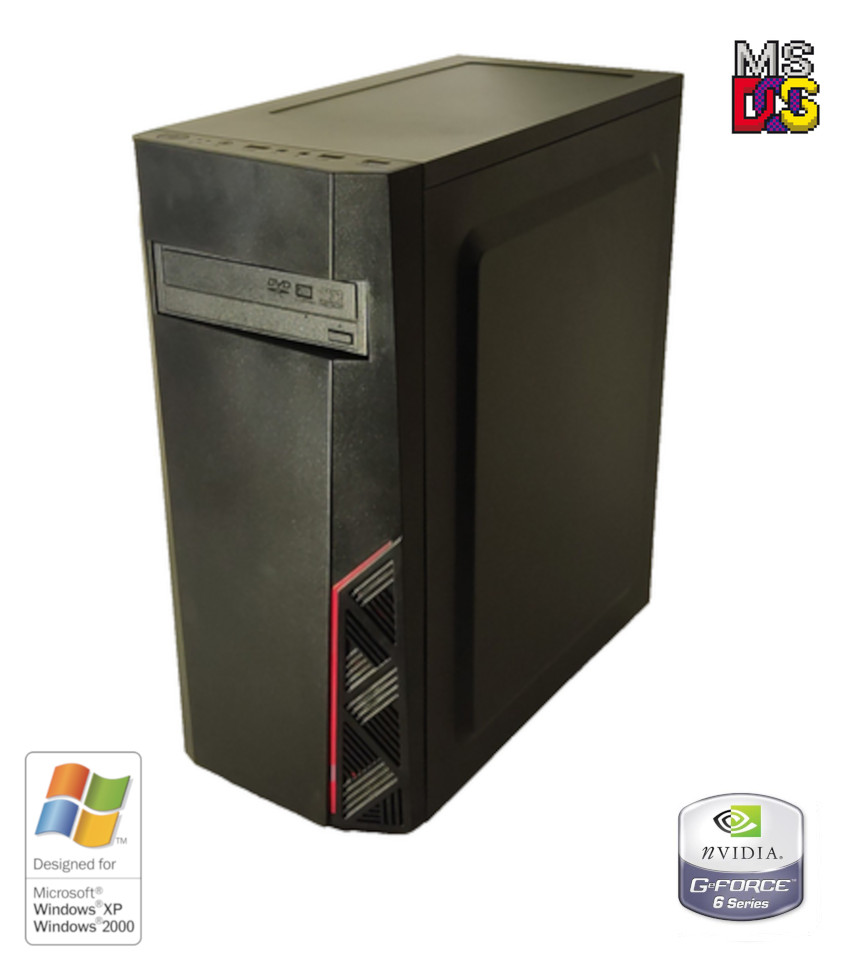 NEW* AMD Athlon 64 X2 4850e 4GB WinXP + DOS Custom Retro Gaming PC & 50+ Games