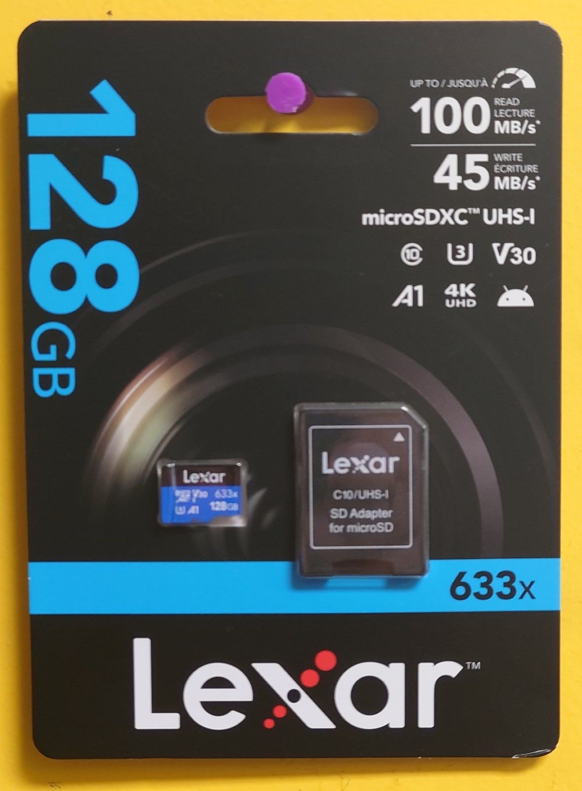 Lexar High-Performance 633x microSDHC/microSDXC UHS-I 128GB Memory Card