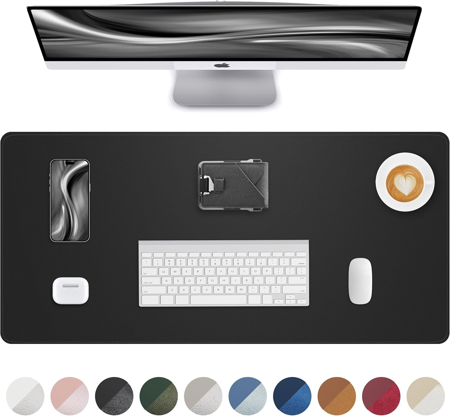 Leather Desk Pad Protector,Desk Mat,Large Mouse Pad, Non-Slip Desk Pad, Waterpro