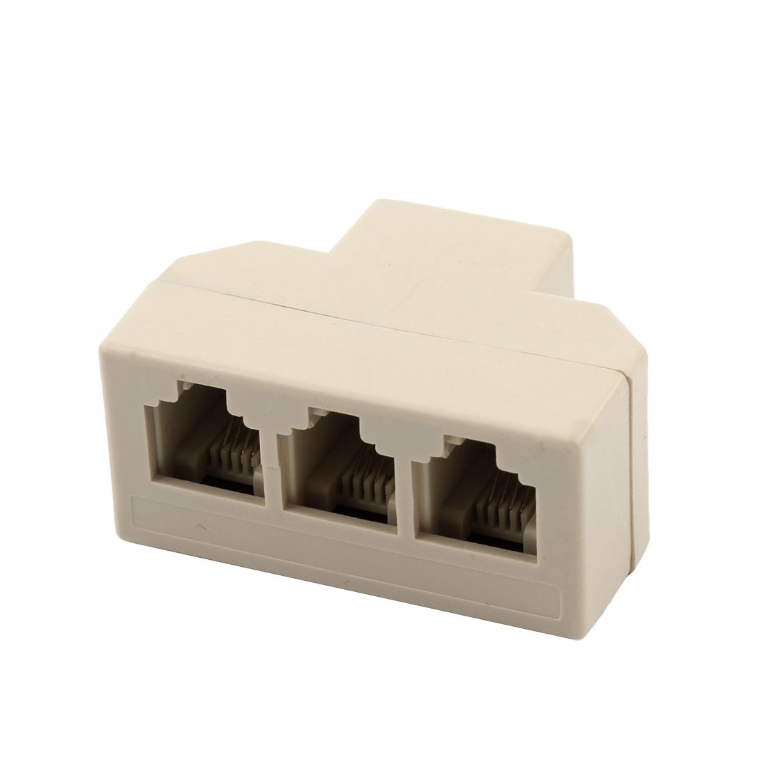 3 Way Telephone Splitter RJ11 1 to 3 Female Phone Jack Adapter Connector 1 Pack