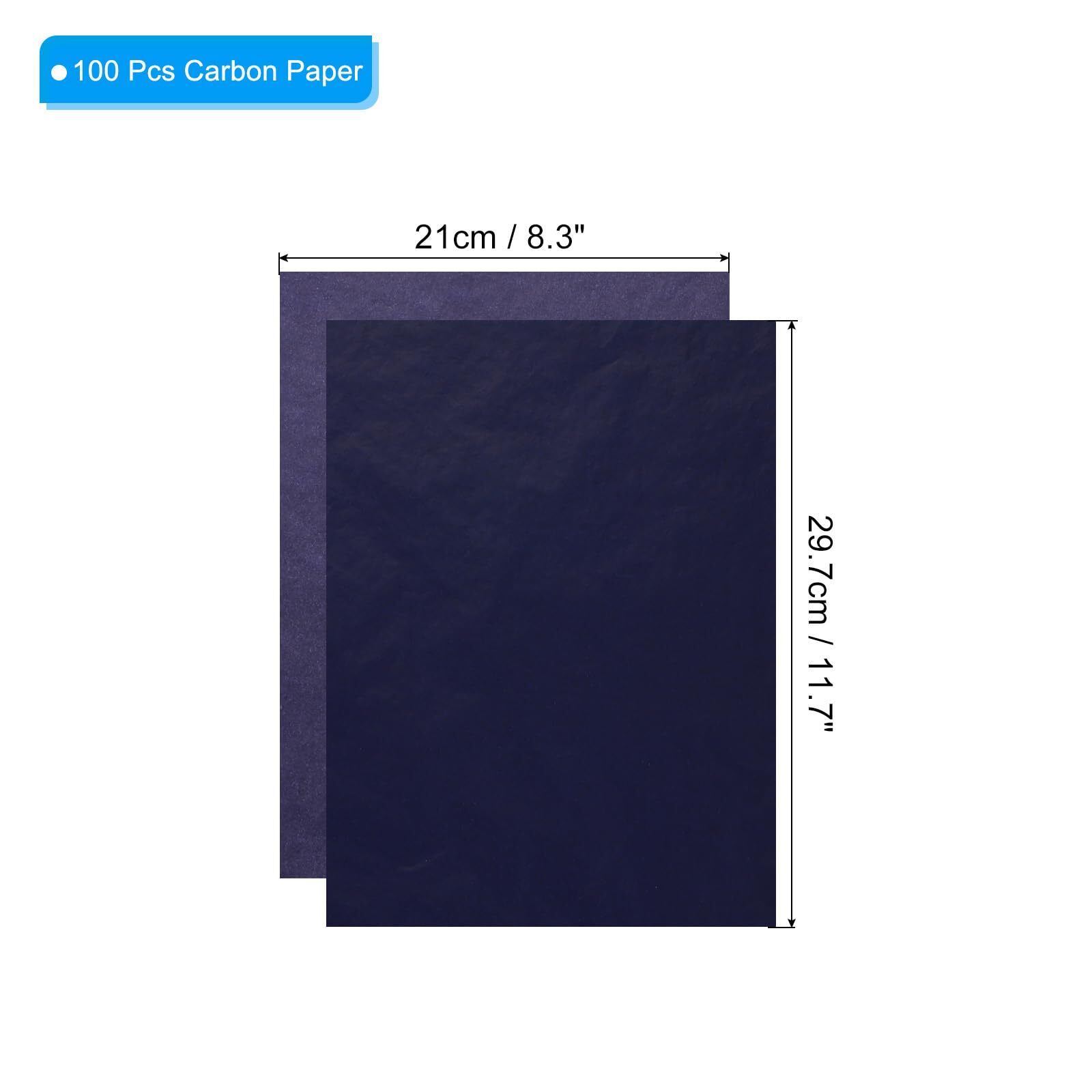 100pcs/box A4 16K Carbon Paper,  Graphite Transfer Tracing Copy Paper Blue ﻿ ﻿