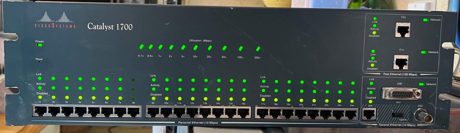 Cisco Catalyst WS-C1700 24-Port Modular Access Router 24x10 Mbps, 2x100 Mbps