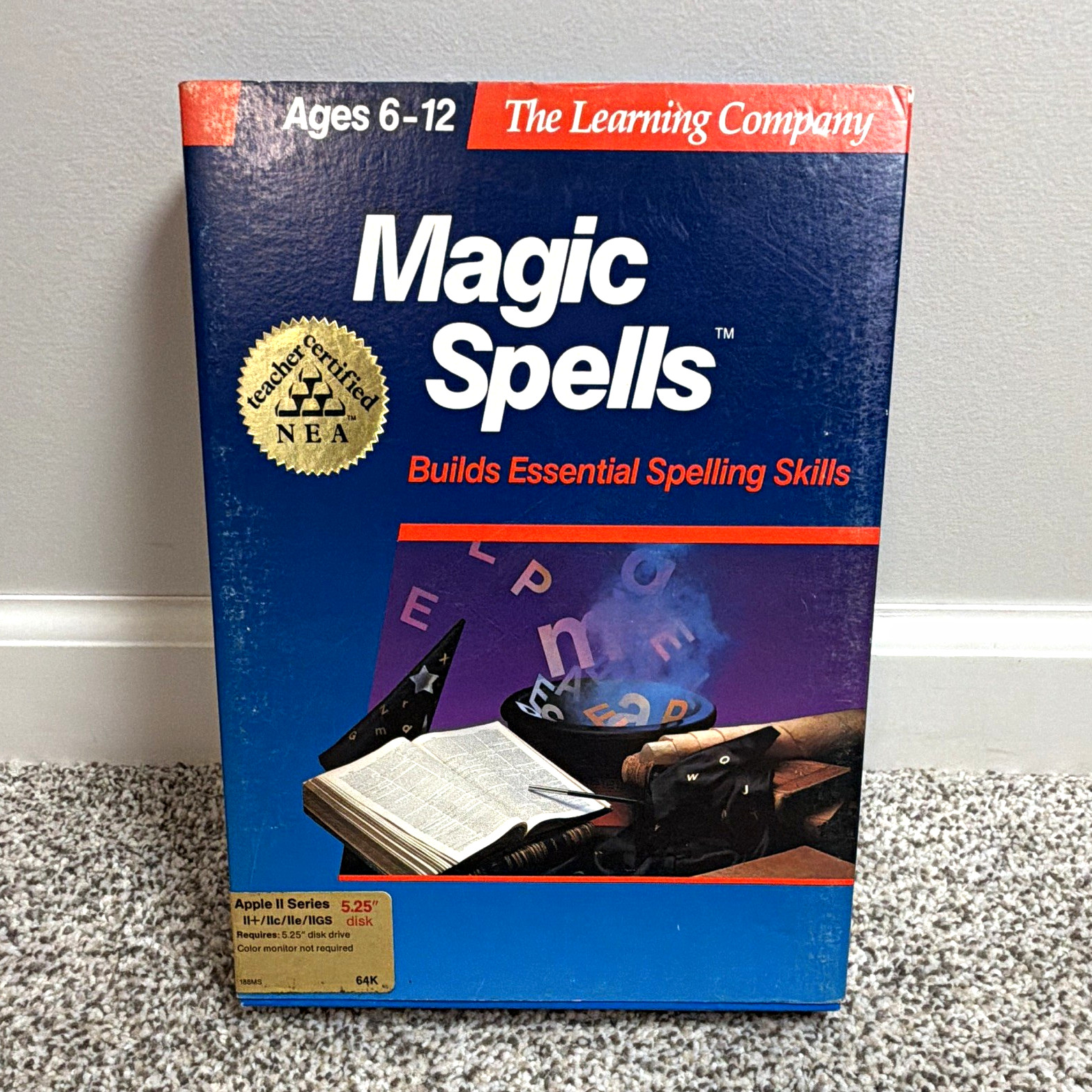 The Learning Company Magic Spells Apple II/IIe/IIc/IIGS 5.25" Disk w/ Manual CIB