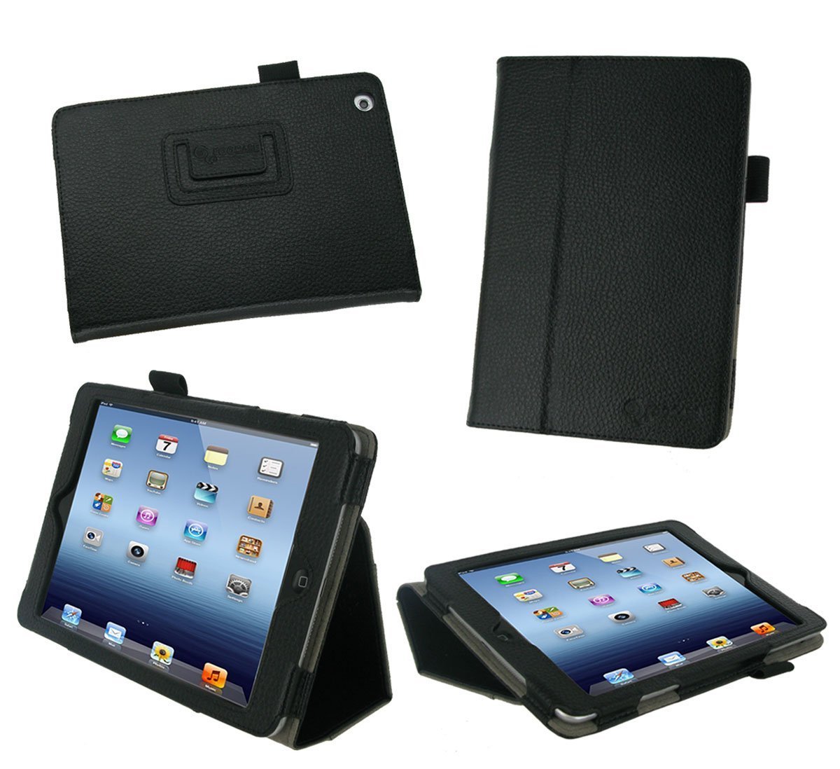 rooCASE Apple iPad Mini with Retina Display 7.9" UltraSlimFolio Cover Case Black