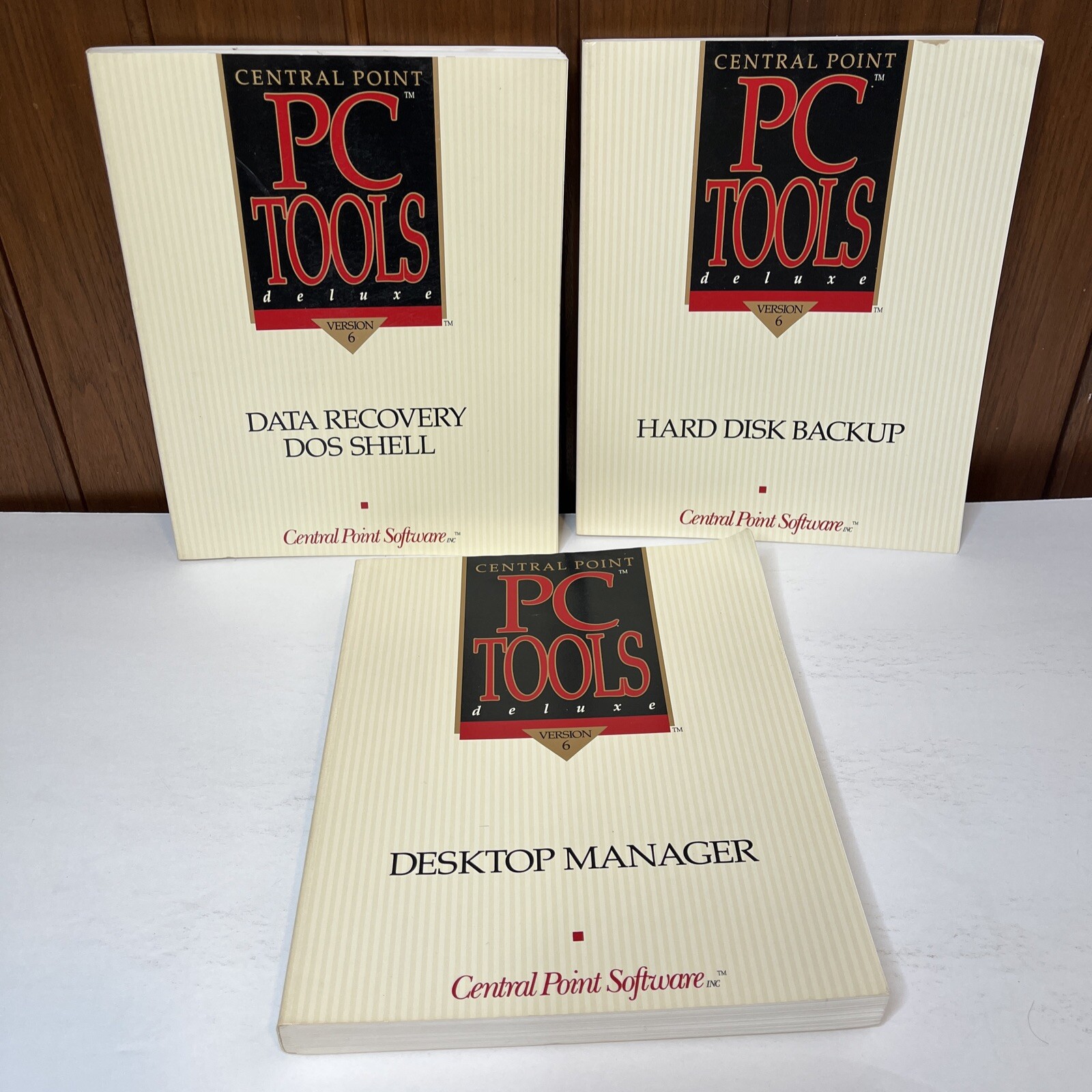 Vintage Central Point Pc Tools Deluxe; Version 6 Six Desktop Manager Manuals