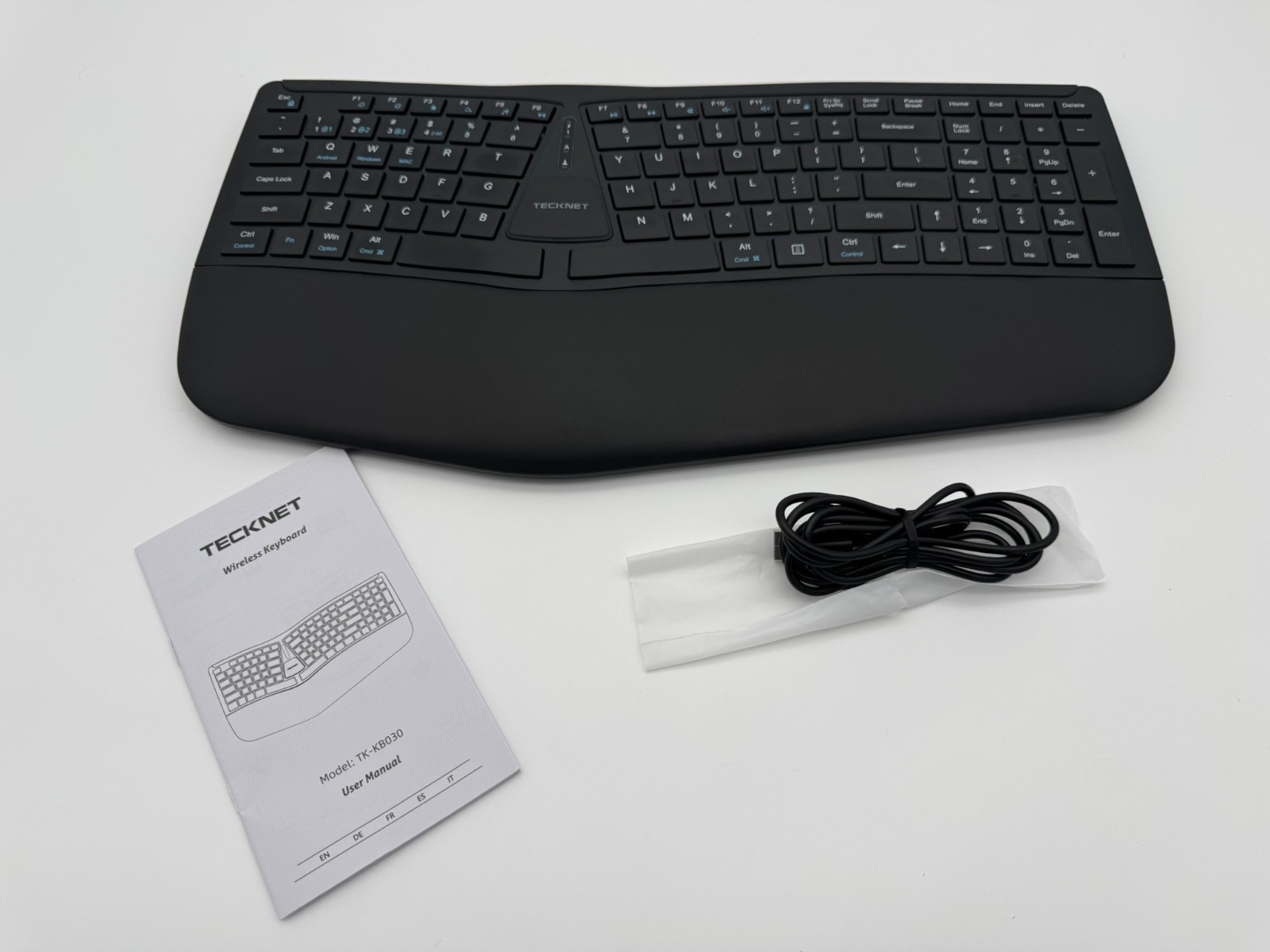 TECKNET Ergonomic Wireless Keyboard - TK-KB030