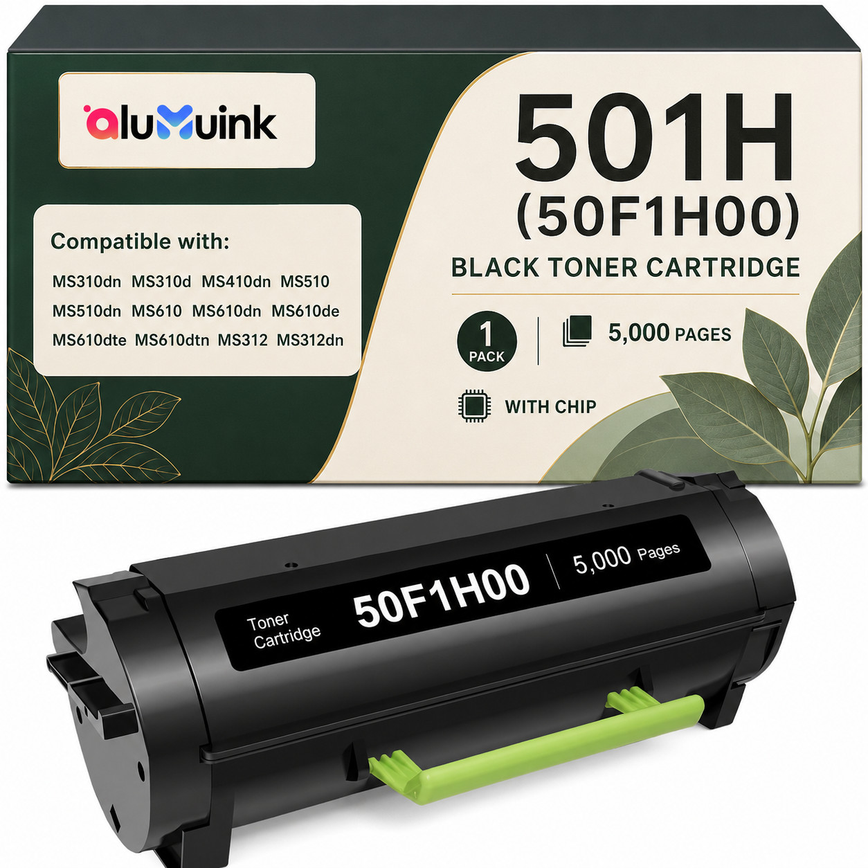 50F1H00 High Yield Toner Cartridge for MS415dn MS510 MS510dn MS610dn MS610de