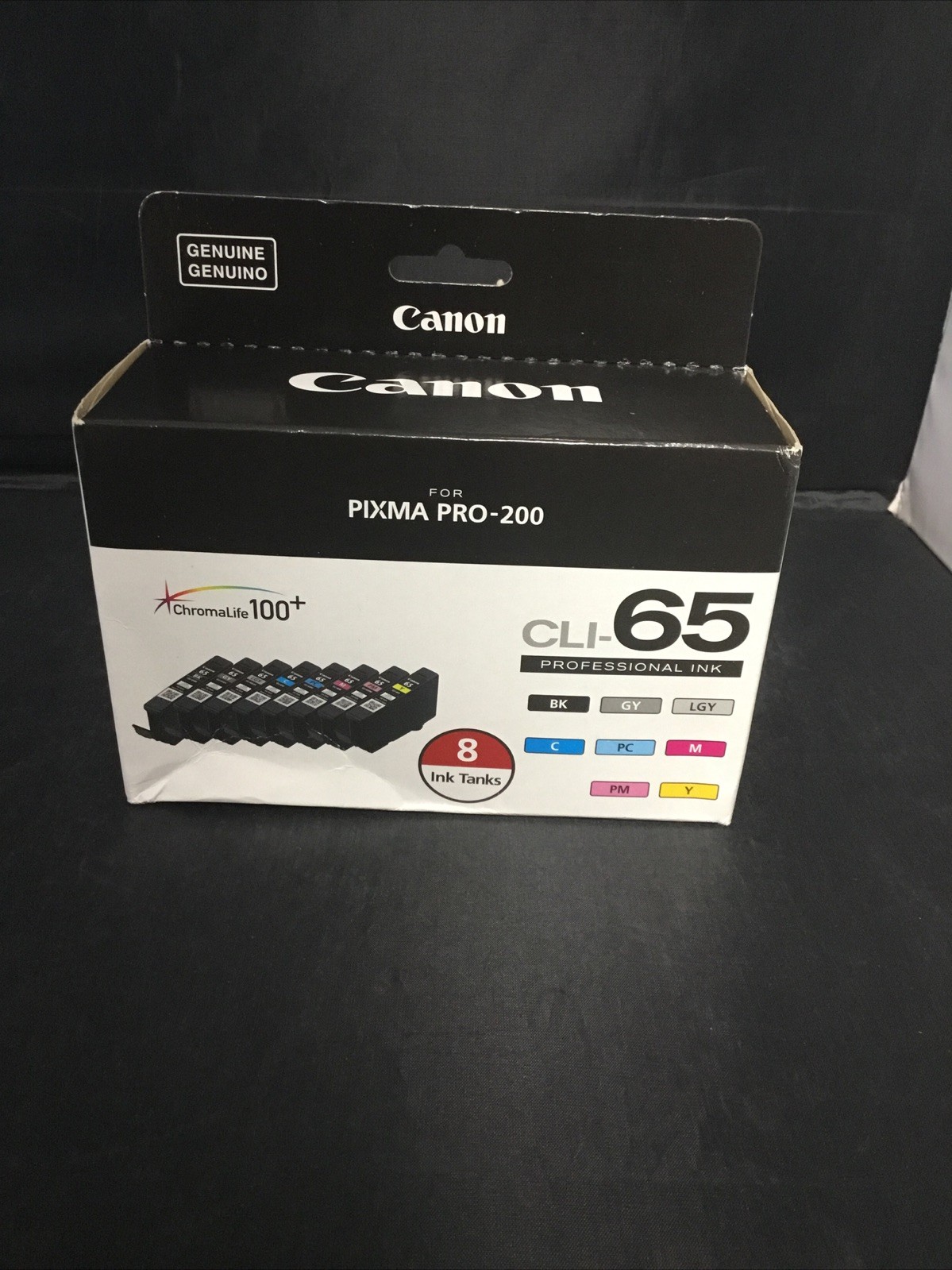 Genuine Canon CLI-65 (4215C007) Ink Cartridges - 8 Pack Brand New