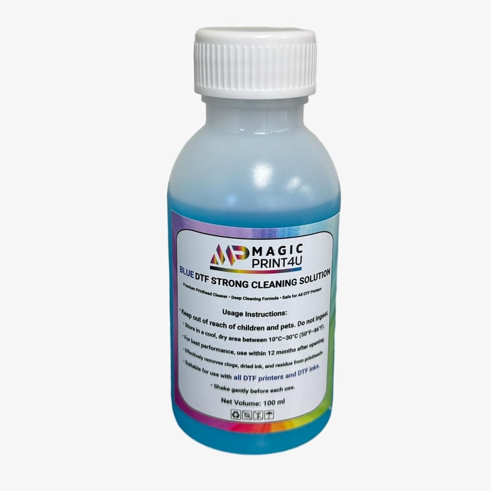 DTF Blue Strong Cleaning Solution 100ML Printhead Cleaner for DTF Printers Re...