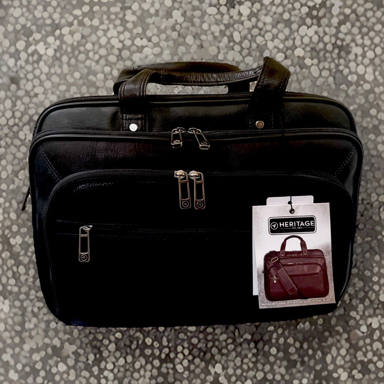 Heritage Genuine Leather Business Computer Case 15”