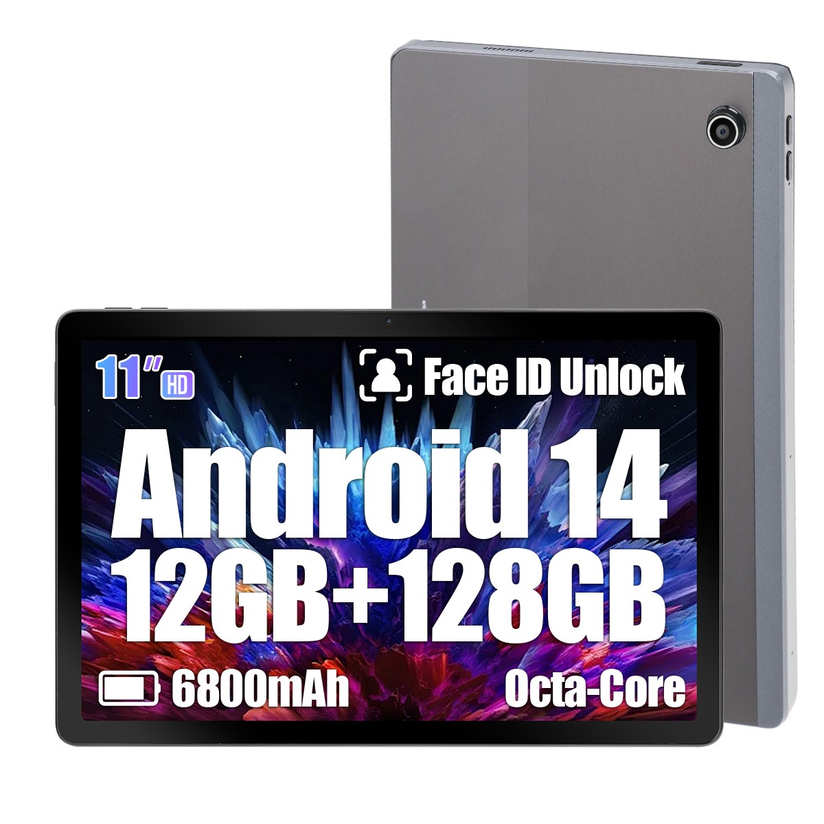 Android 14/15 Tablet 64GB 128GB 256GB ROM Dual Band Wifi 5G/2.4G 10.1"-14" PC