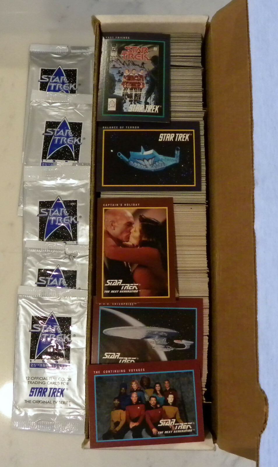 Star Trek 25th Anniversary Trading Cards TOS & TNG Series I & II Overstock Dups