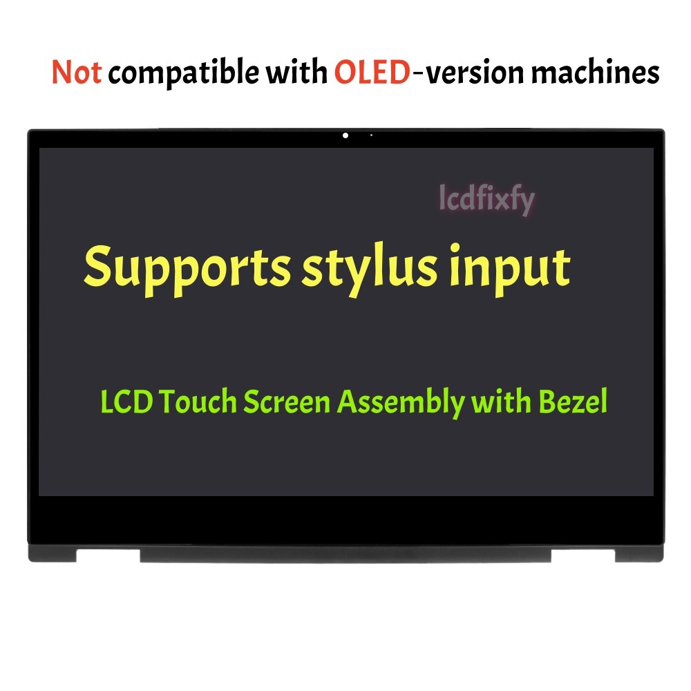 14" FHD Lcd Touch Screen w/ Bezel for HP Pavilion 14-DW 14M-DW 14T-DW M23861-001
