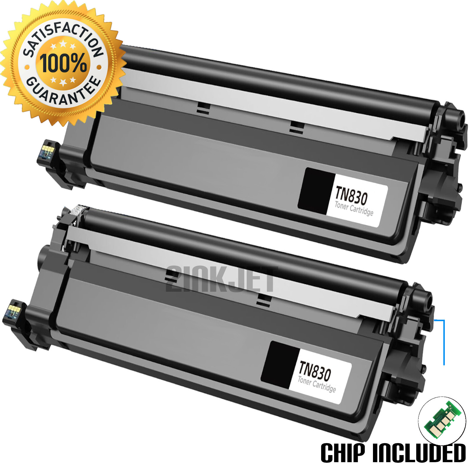 2pk TN830 Toner Cartridges for Bro. HL-L2405W HL-L2420DW MFC-L2760DW TN830 XL