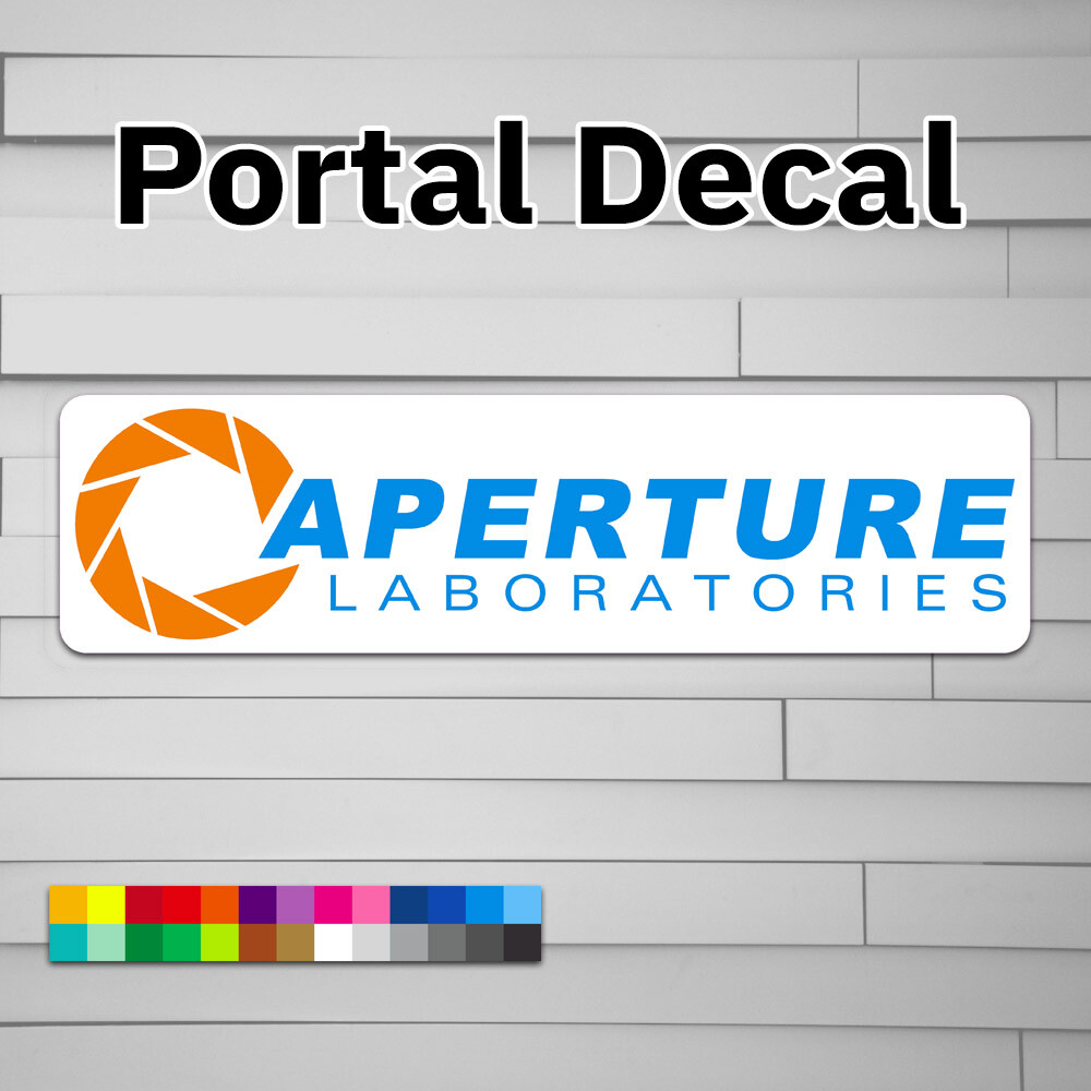 Aperture Laboratories Vinyl Decal (Sticker, Car laptop window tumbler water bott
