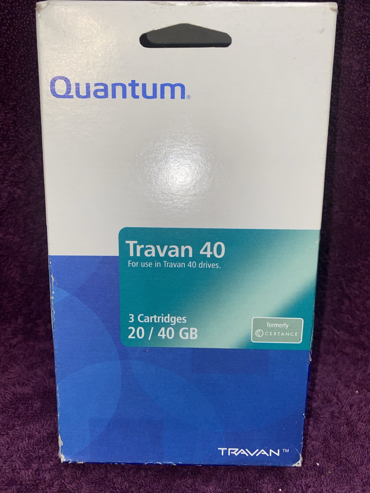 Quantum Travan Storage Media 20/40 GB - 3 Cartridges BRAND NEW