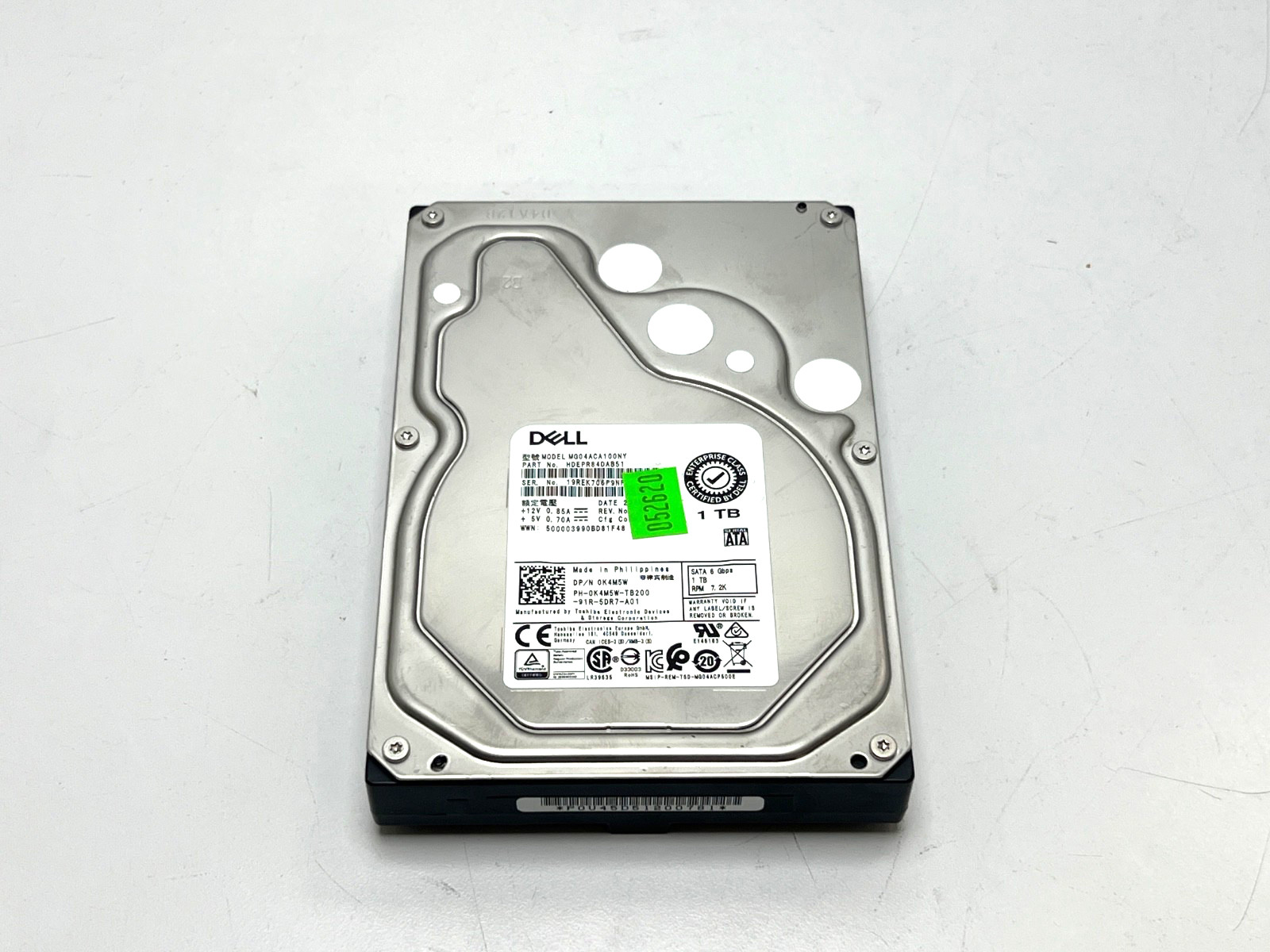Dell 1TB 7200RPM 3.5" HDD (Model: MG04ACA100NY) | READ