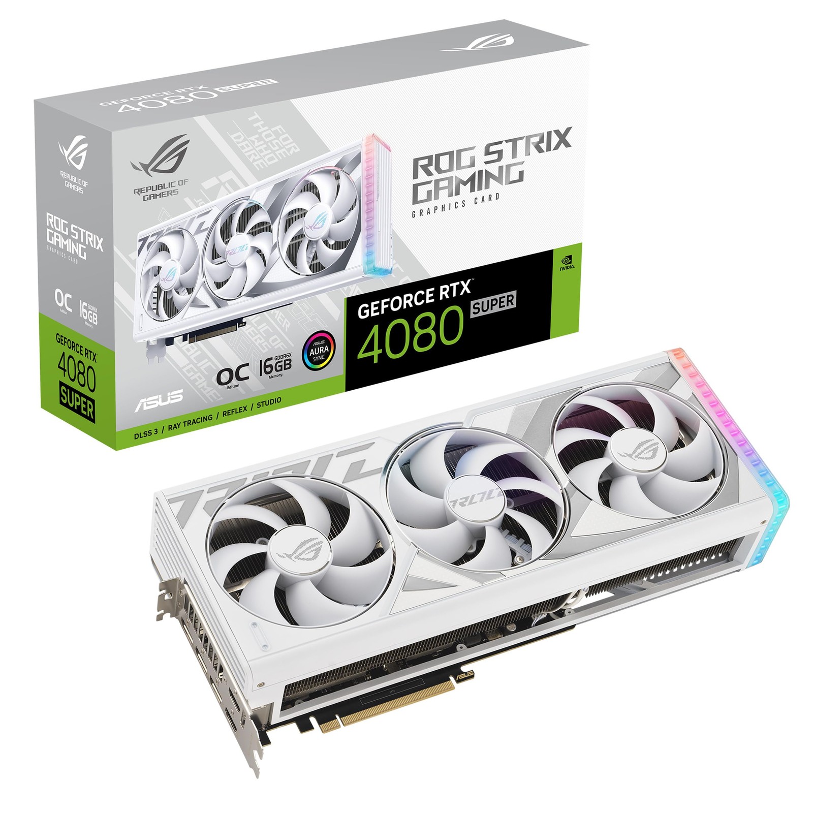 ASUS ROG Strix GeForce RTX 4080 Super White OC 16GB Graphics Card