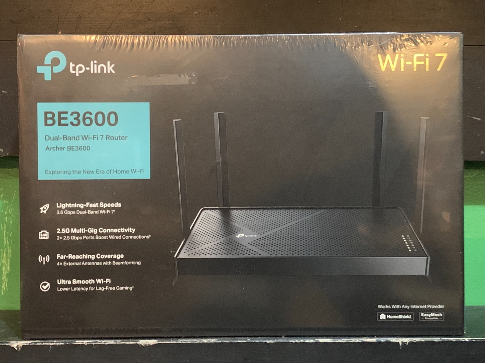 TP-Link Dual-Band BE3600 Wi-Fi 7 Router Archer BE3600 2×2.5Gbps Ports NEW SEALED