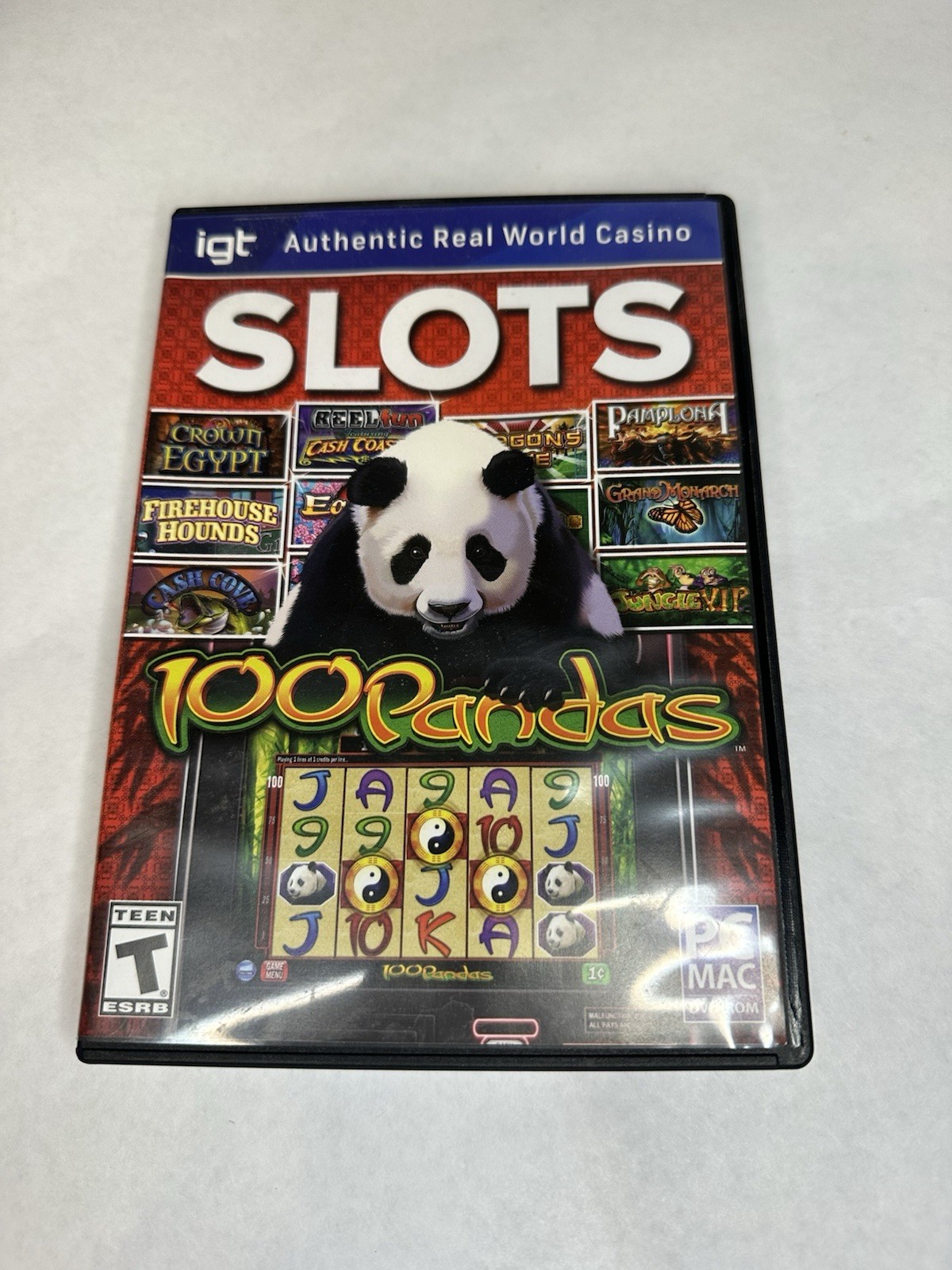 IGT Slots: 100 Pandas PC MAC DVD 20 themed casino machines win gambling game