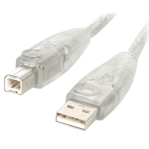 Startech USB2HAB15T 15ft USB 2.0 A to B Cable Transparent