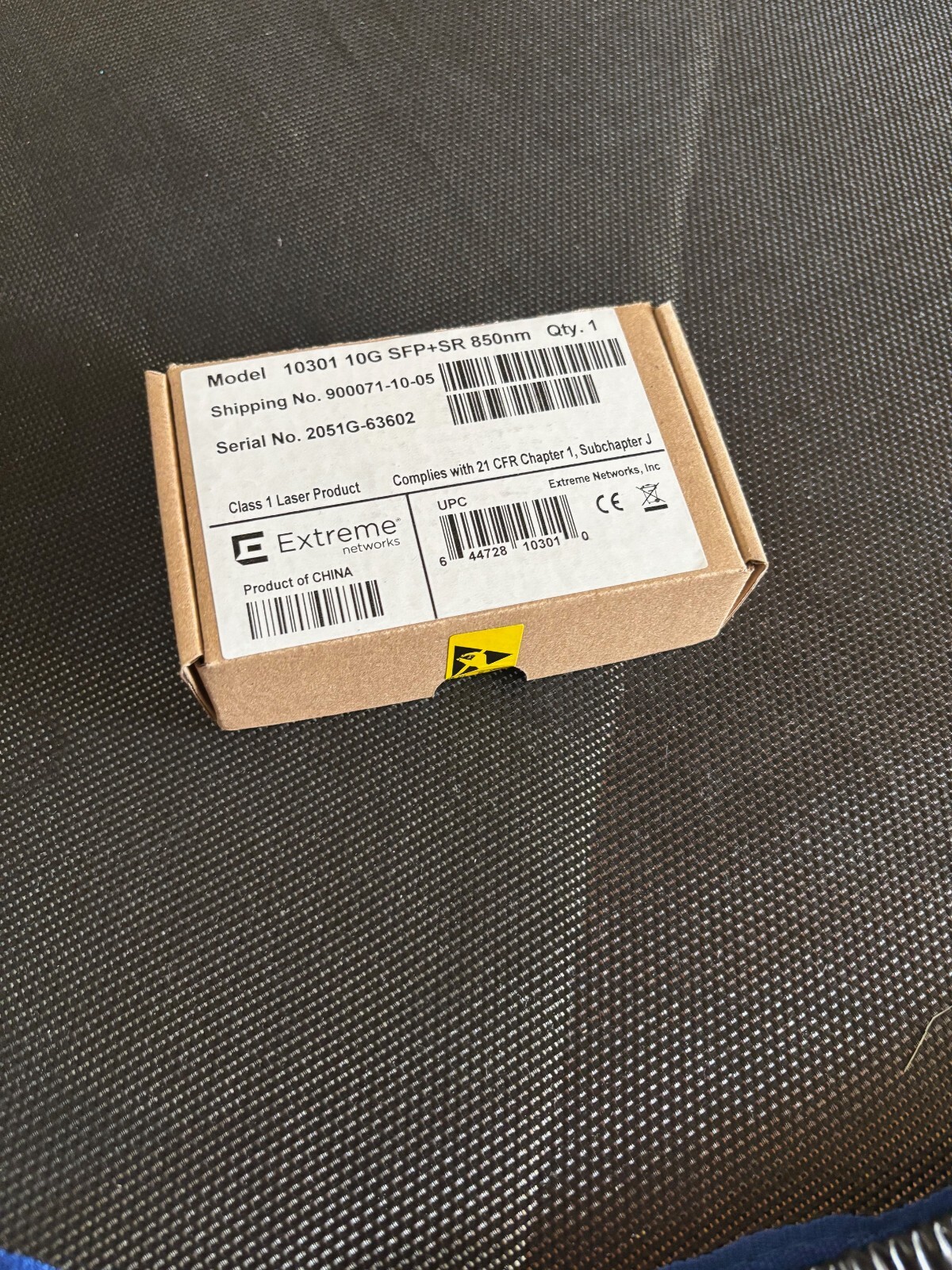 Extreme Networks 10301 SFP+ Transceiver Module brand new in sealed box