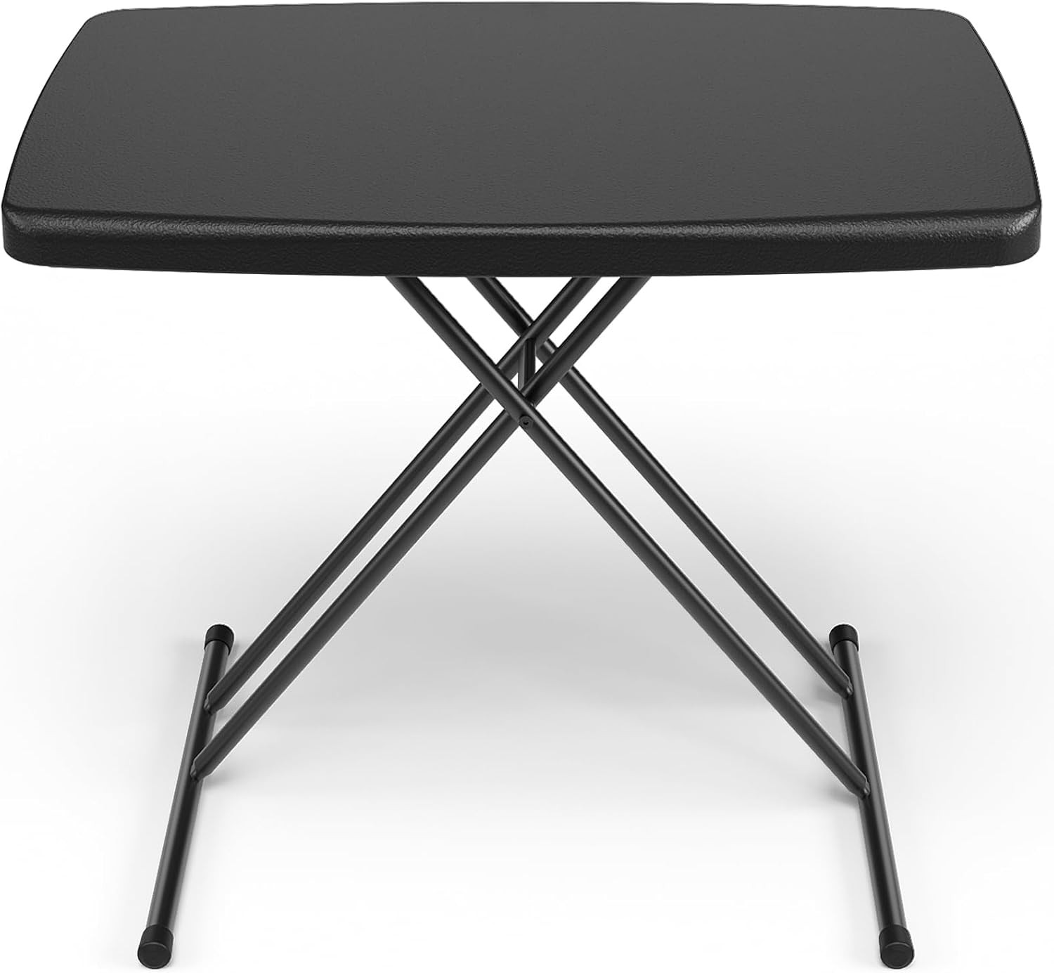 Folding Table 30 Inch - Small Desk Adjustable Height TV Tray for Laptop, Couch,