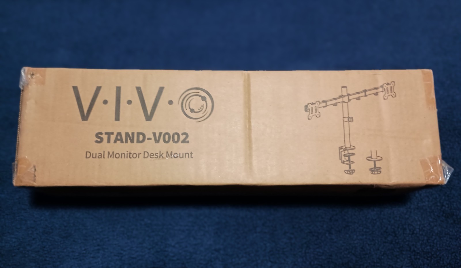VIVO STAND-V002 Dual Monitor Desk Mount 13-30in New Sealed Black