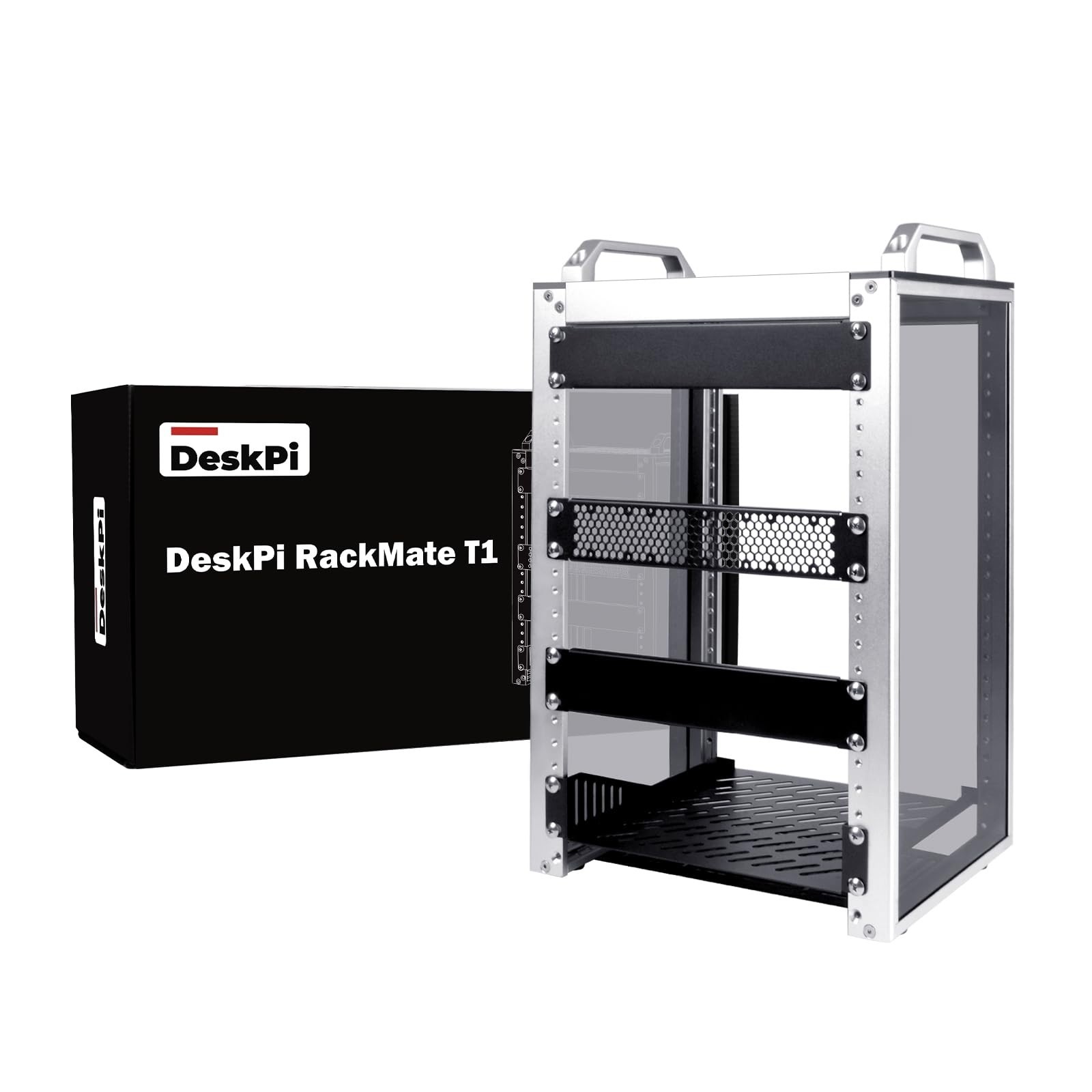 DeskPi GeeekPi 8U Network Rack, 10" H x 7.87" D Mini Server Rack Rackmate T1