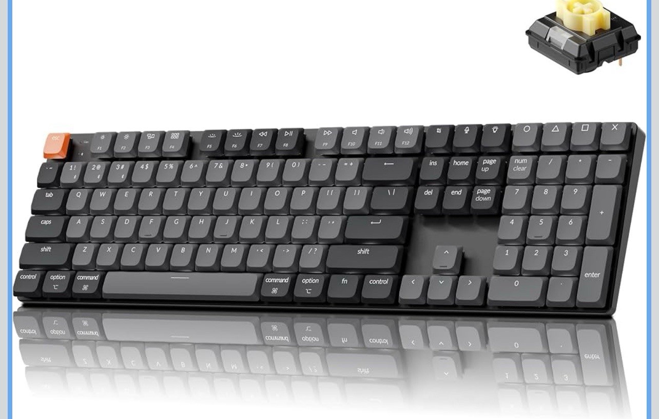Keychron K5 Version 2 Wireless Bluetooth Low Profile Mechanical Keyboard New