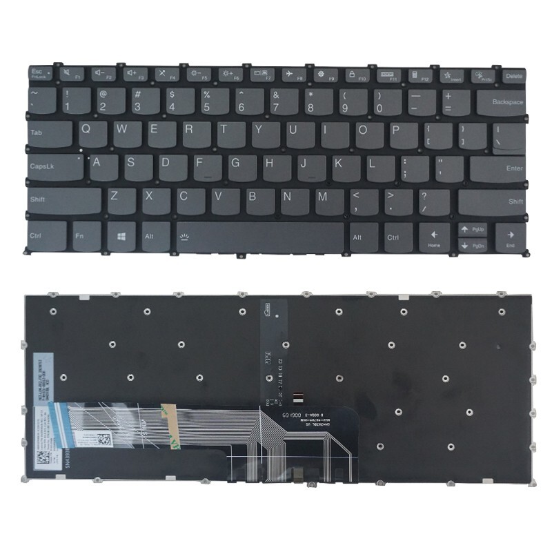 For LENOVO IdeaPad 3-14ADA6 3-14ALC6 3-14ITL6 Laptop Keyboard US Gray BACKLIT