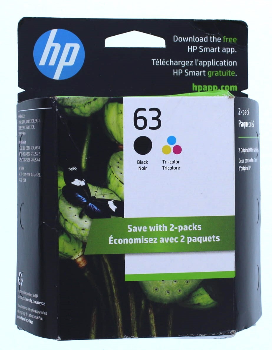 HP 63 Black + 63 Tri Color Ink