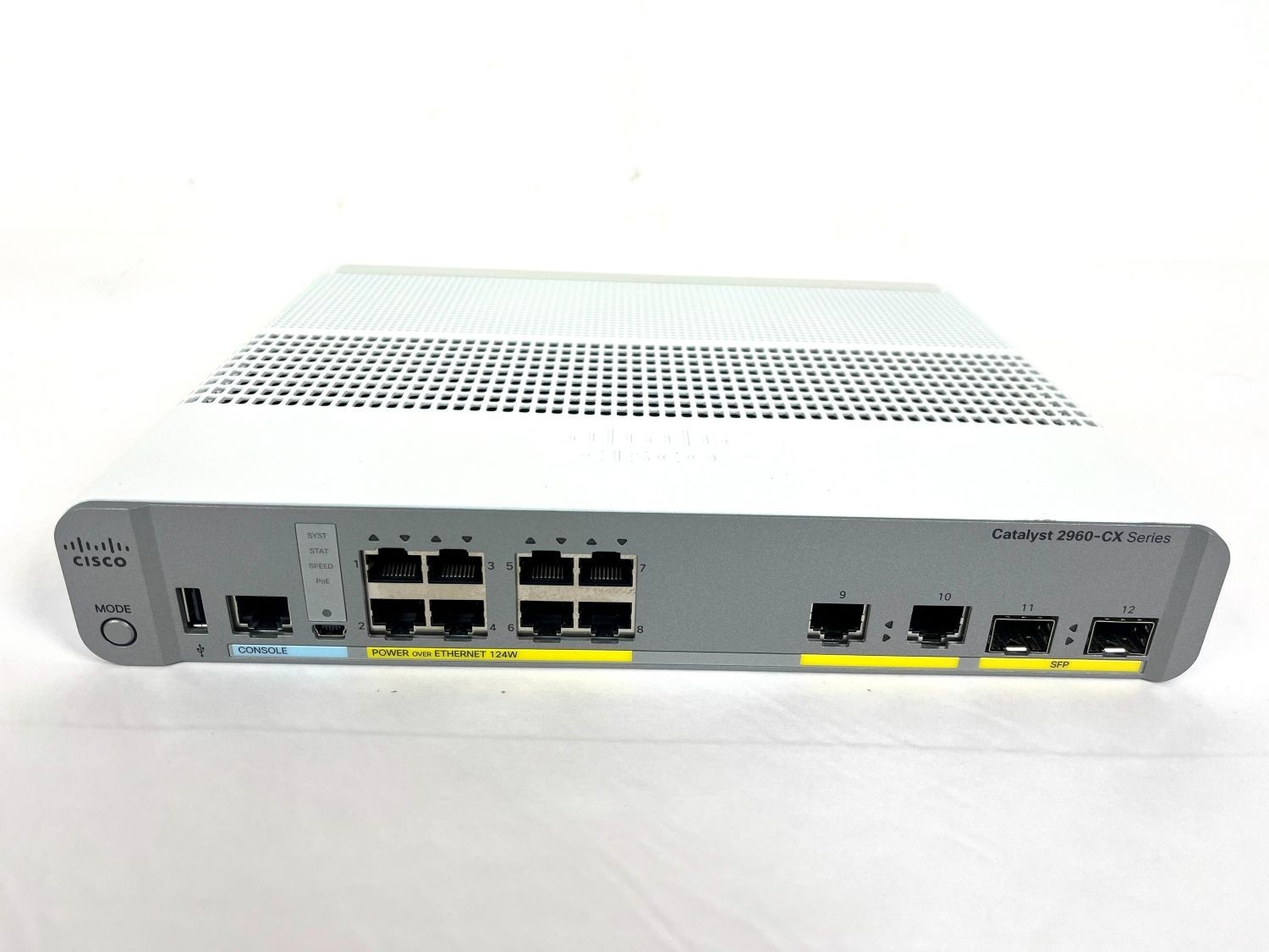 Cisco WS-C2960CX-8PC-L 8-Port Gigabit PoE+ Switch 2x SFP 124W LAN Base