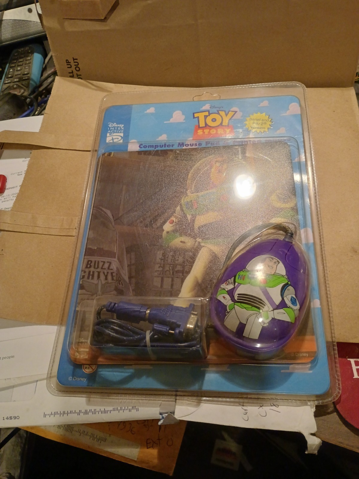 Disney Toy Story Computer Mouse & Mouse Pad New in Package (Vintage)