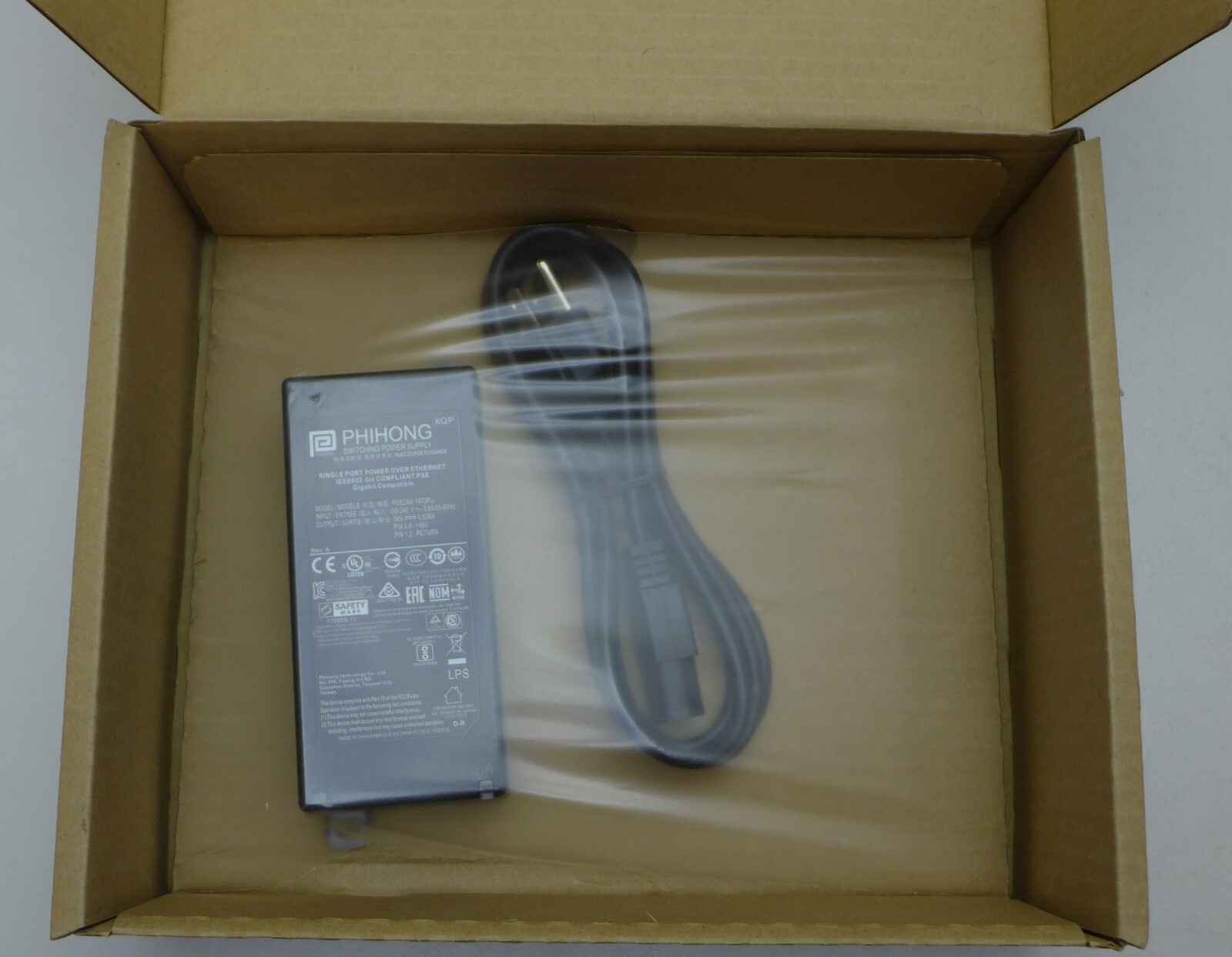 Biamp POE29U-1AT(PL) Phihong PoE Midspan Injector 30W P/N: 911.0004.900