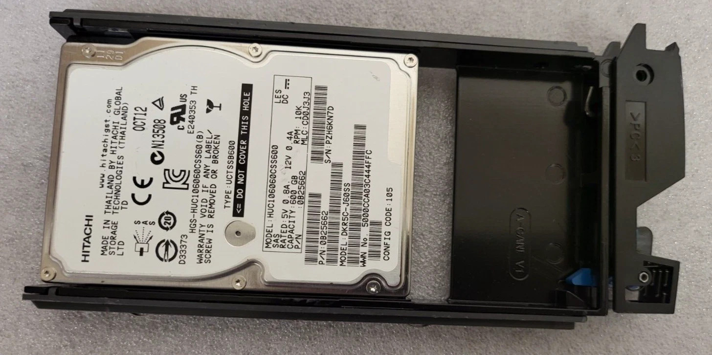 HGST 600GB HUC106060CSS600  10K 2.5” SAS HD PN 0B25662 / DKR5C-J600SS US SELLER
