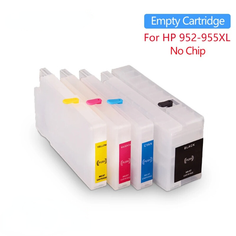 Refill Ink Cartridge No Chip For HP 952 953 954 955 7730 7740 8210 8710 8715