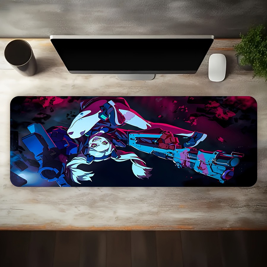 1pc 2D Oversized Gaming Mouse Pad Edge Design, Washable And Durable, Suitable