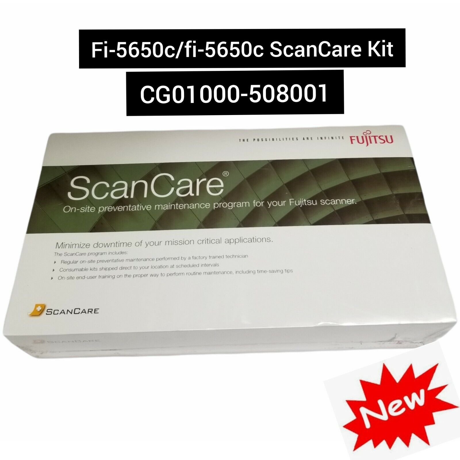 Brand New Fujitsu ScanCare Kit Series (CG01000-508001) for fi-5650c/fi-5750c 