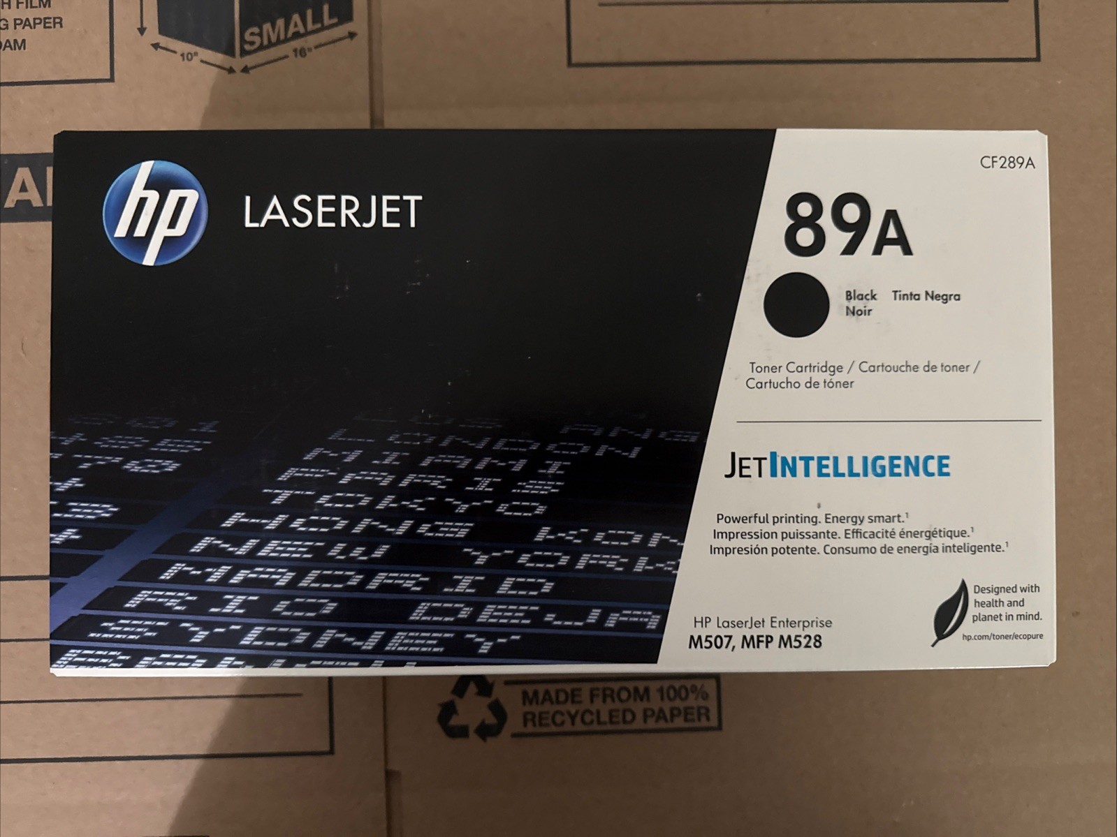 HP 89A Black Toner Cartridge CF289A Genuine LaserJet Enterprise M507 M528