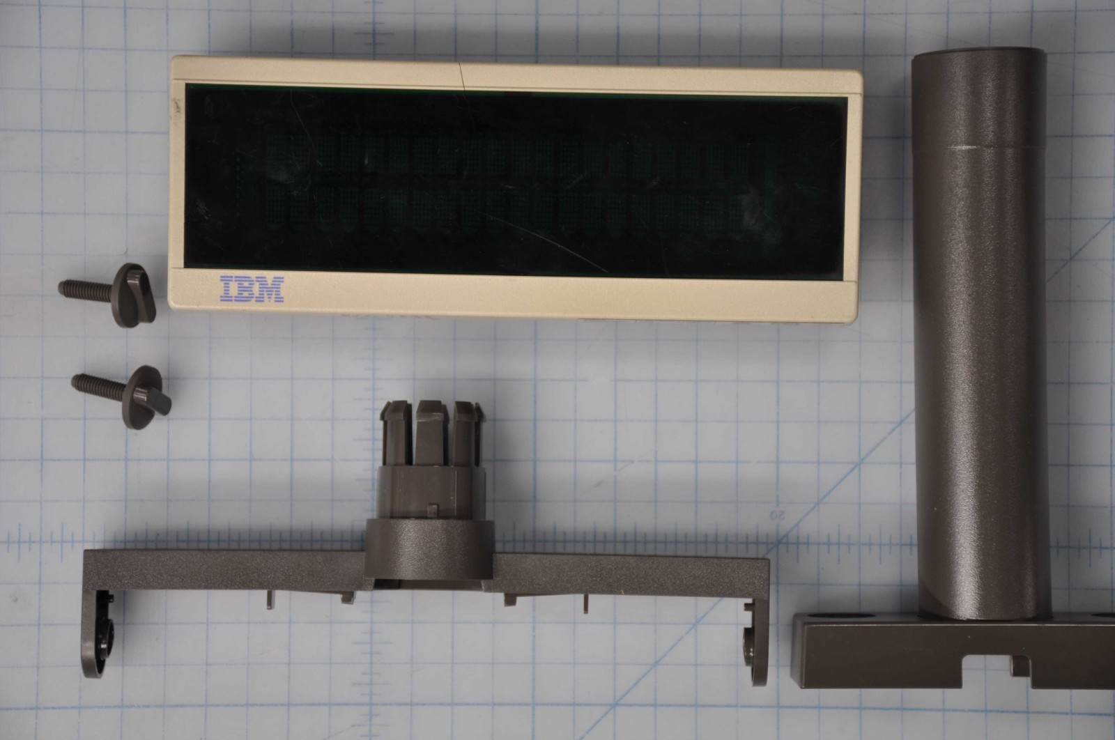 IBM 2X20 VFD PEARL, SINGLE SIDED CUSTOMER DISPLAY USED 41K6814 