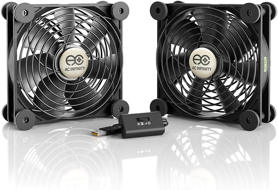 MULTIFAN S7 Quiet Dual 120mm USB Fan for Gaming Console and Computer Cooling