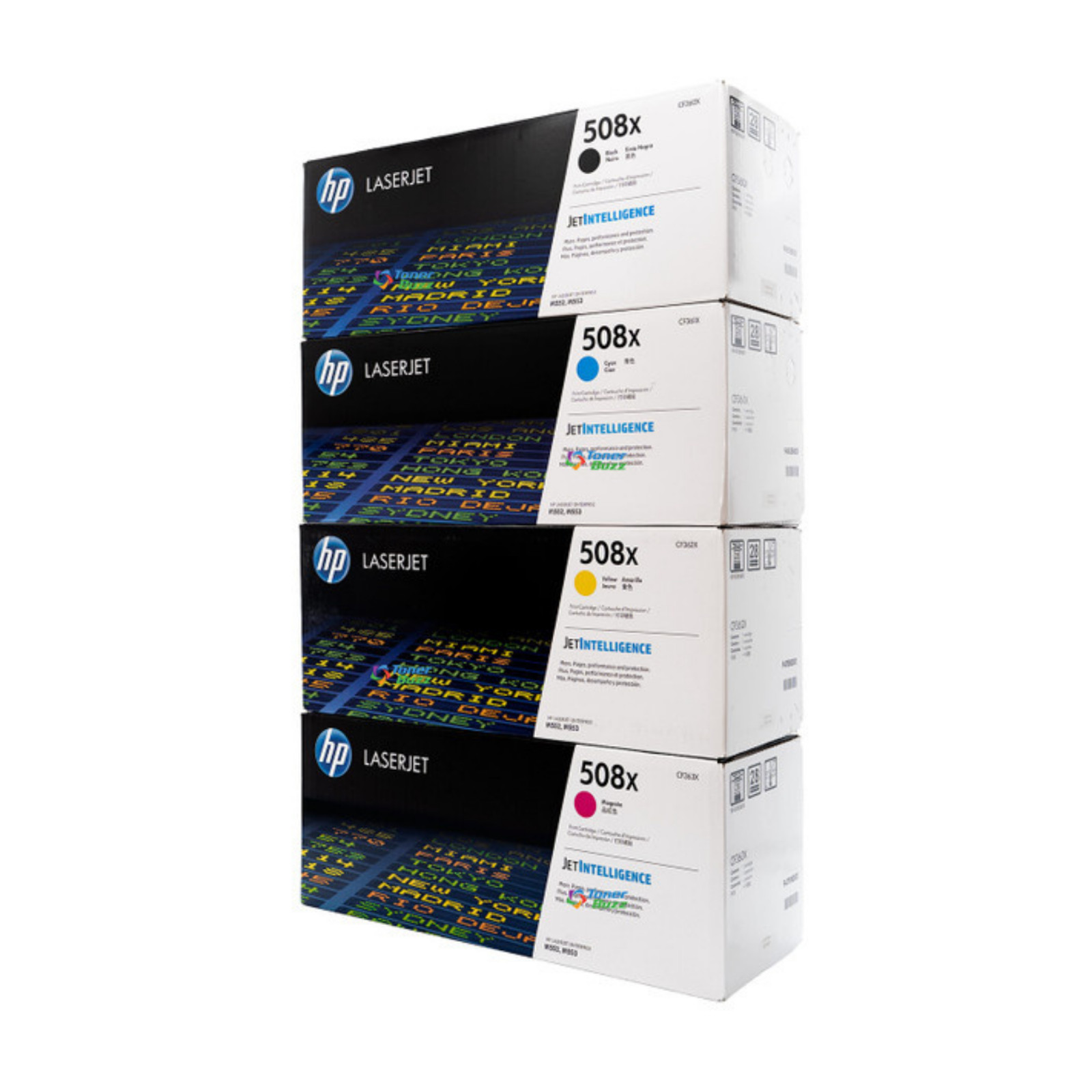 HP 508X High Yield Toner Set CF360X-CF363X Genuine OEM Factory Sealed