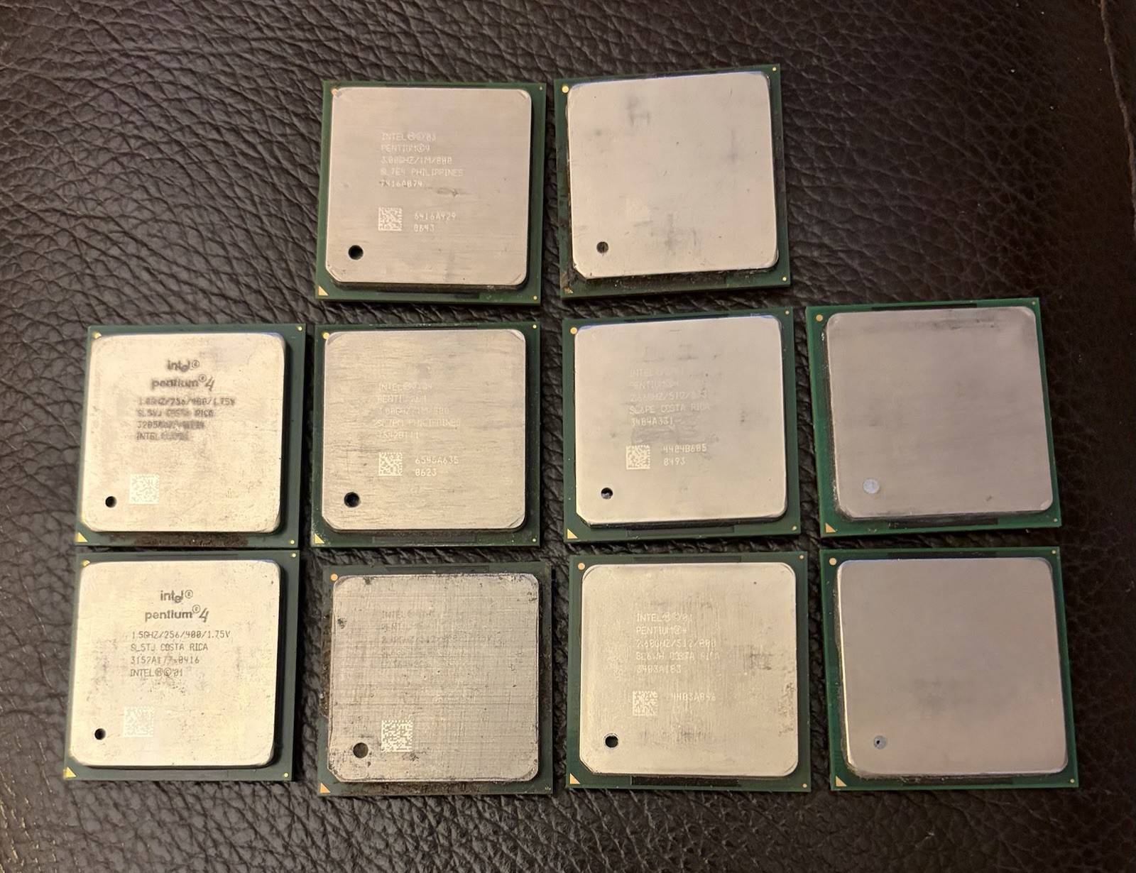 Lot of Ten (10)  Intel Pentium 4 CPUs.  SL5TJ SL5VJ SL79K SL6PE SL6WH SL7E4 Plus