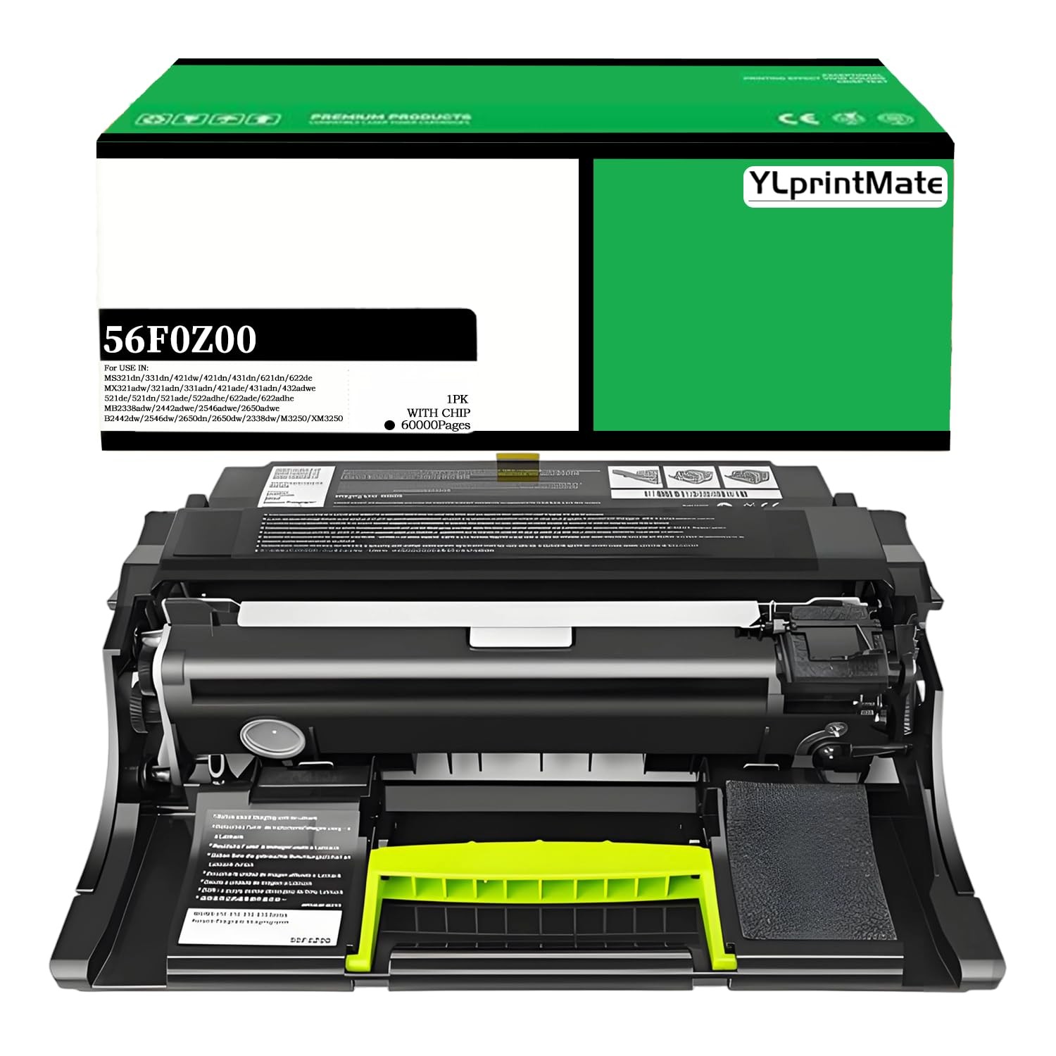 56F0Z00 Black Imaging Unit Replacement Lexmark 56F0Z00 Compatible with Lexmar...